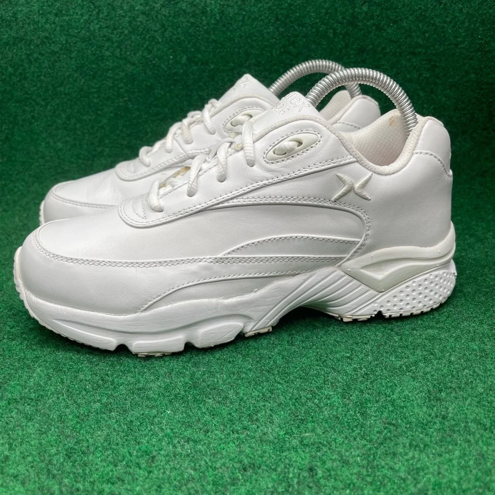 Aetrex X826 White Leather Walking Shoes Womens 7.5 X-Wide Supportive Sneakers